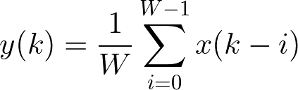 単純移動平均（SMA）の計算式